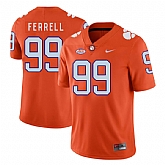 Clemson Tigers 99 Clelin Ferrell Orange Nike College Football Jersey Dzhi,baseball caps,new era cap wholesale,wholesale hats